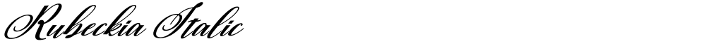 Rubeckia Italic
