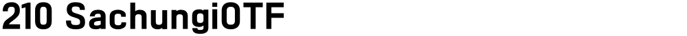 210 SachungiOTF