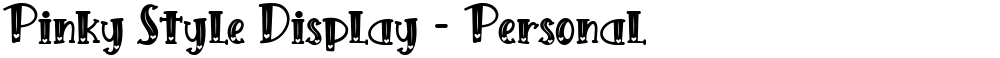 Pinky Style Display - Personal