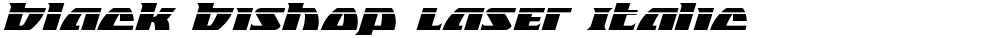 Black Bishop Laser Italic