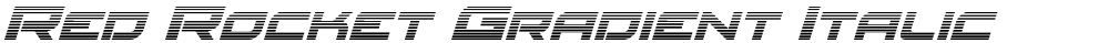 Red Rocket Gradient Italic