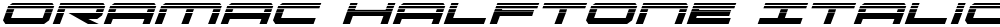 Oramac Halftone Italic