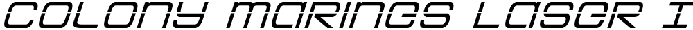 Colony Marines Laser Italic