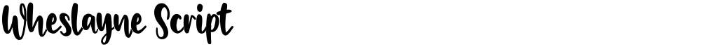 Wheslayne Script