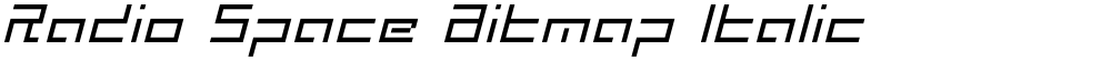 Radio Space Bitmap Italic