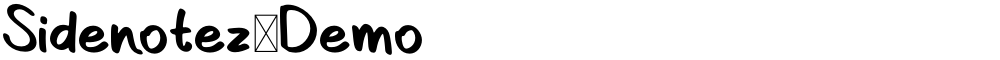 Sidenotez-Demo