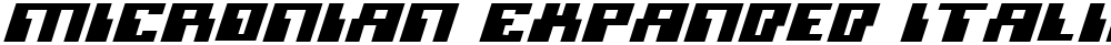 Micronian Expanded Italic