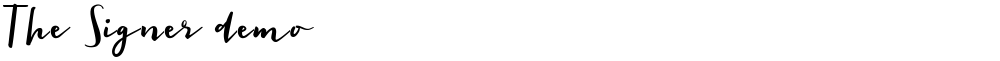The Signer demo