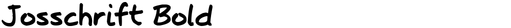 Josschrift Bold
