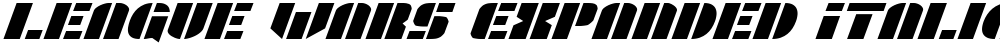 League Wars Expanded Italic