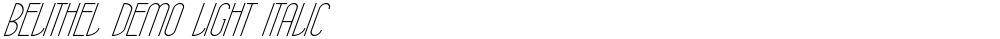 Belithel Demo Light Italic