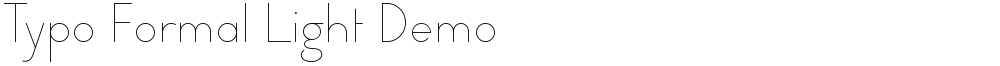 Typo Formal Light Demo