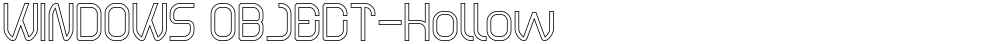 WINDOWS OBJECT-Hollow