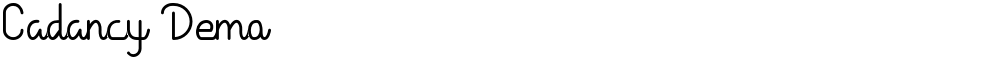 Cadancy Demo