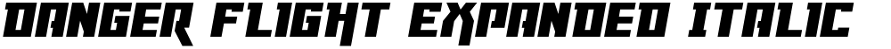 Danger Flight Expanded Italic
