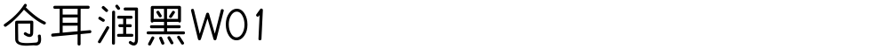 仓耳润黑W01