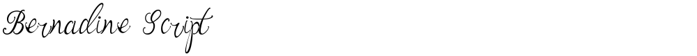 Bernadine Script