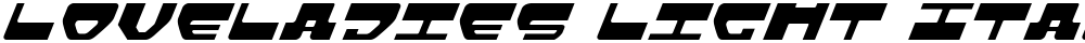 Loveladies Light Italic