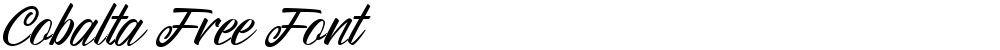 Cobalta Free Font