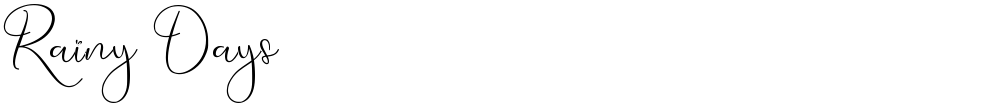 Rainy Days