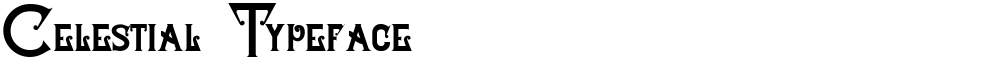 Celestial Typeface