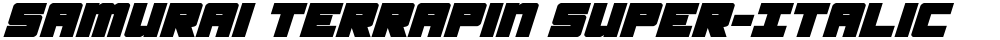 Samurai Terrapin Super-Italic