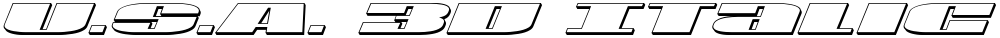 U.S.A. 3D Italic