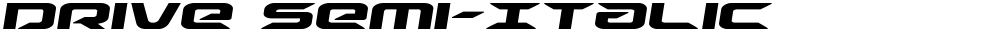Drive Semi-Italic