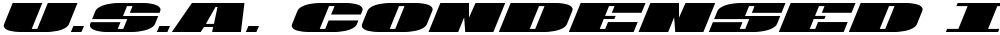 U.S.A. Condensed Italic