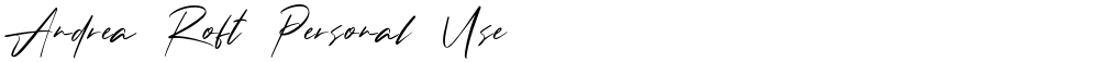 Andrea Roft Personal Use
