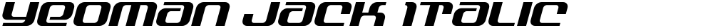 Yeoman Jack Italic