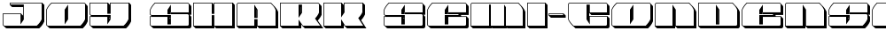 Joy Shark Semi-Condensed 3D