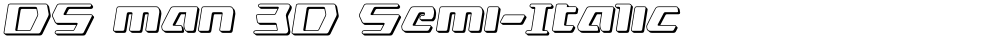 DS man 3D Semi-Italic