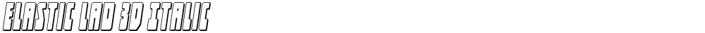 Elastic Lad 3D Italic