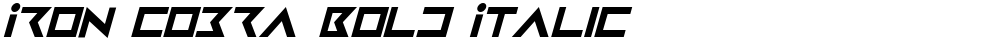 Iron Cobra Bold Italic