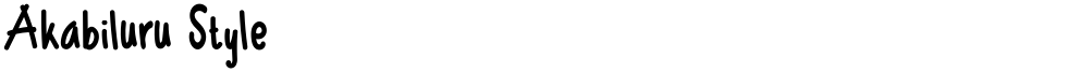 Akabiluru Style
