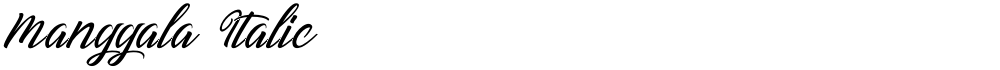 Manggala Italic