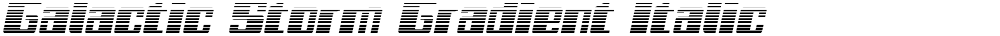 Galactic Storm Gradient Italic