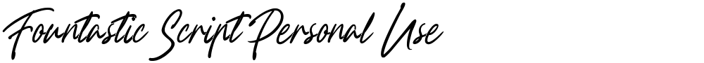 Fountastic Script Personal Use