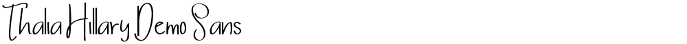 Thalia Hillary Demo Sans