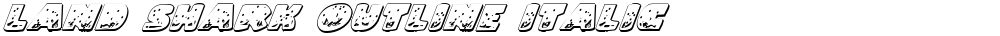 Land Shark Outline Italic