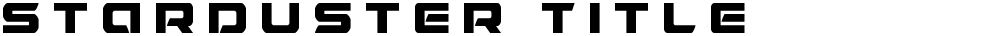 Starduster Title