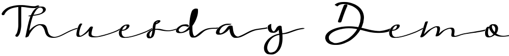 Thuesday Demo