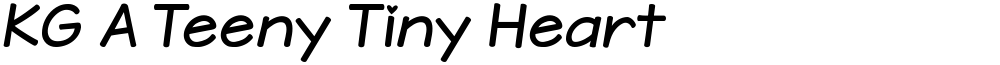 KG A Teeny Tiny Heart