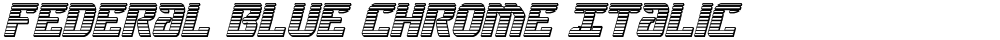 Federal Blue Chrome Italic