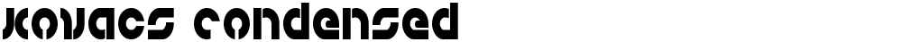 Kovacs Condensed