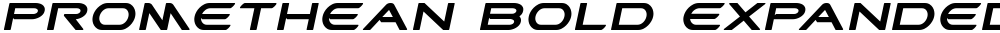 Promethean Bold Expanded Italic