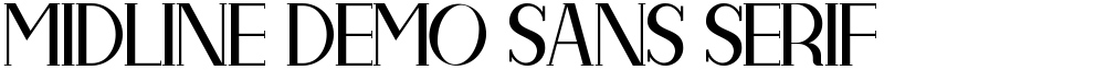 Midline Demo Sans Serif