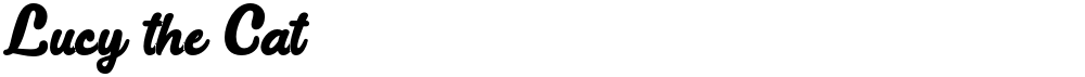 Lucy the Cat