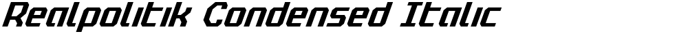 Realpolitik Condensed Italic